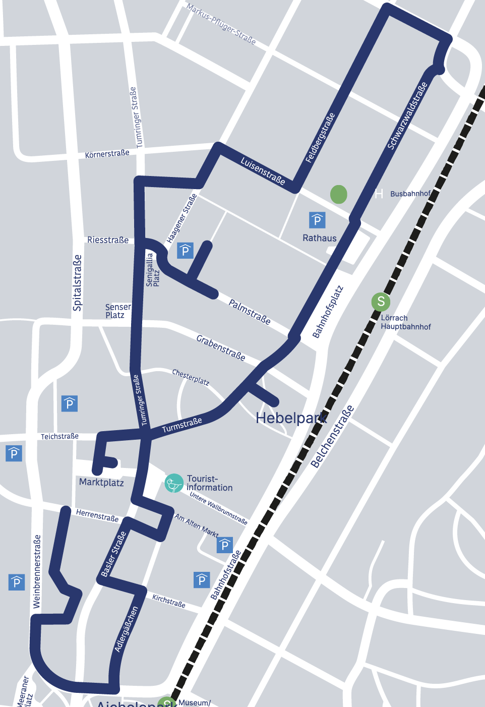 Skulpturenweg Stadtkarte