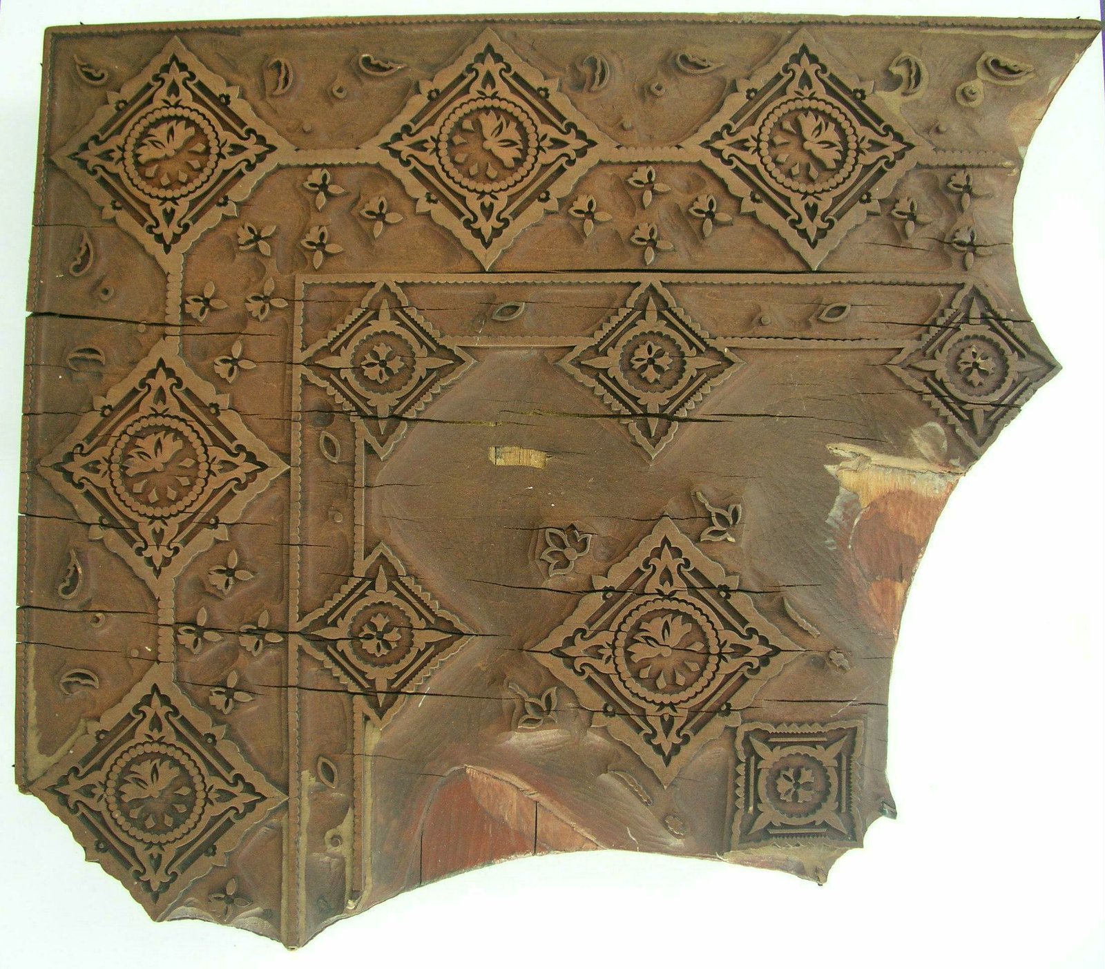Geschnitzte Druckplatte von der KBC aus den Jahren 1880-1900 (DLM H888).